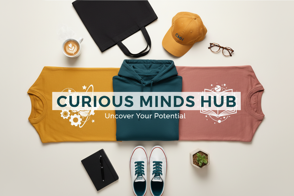 Curious Minds Hub - Unique Flat Lay